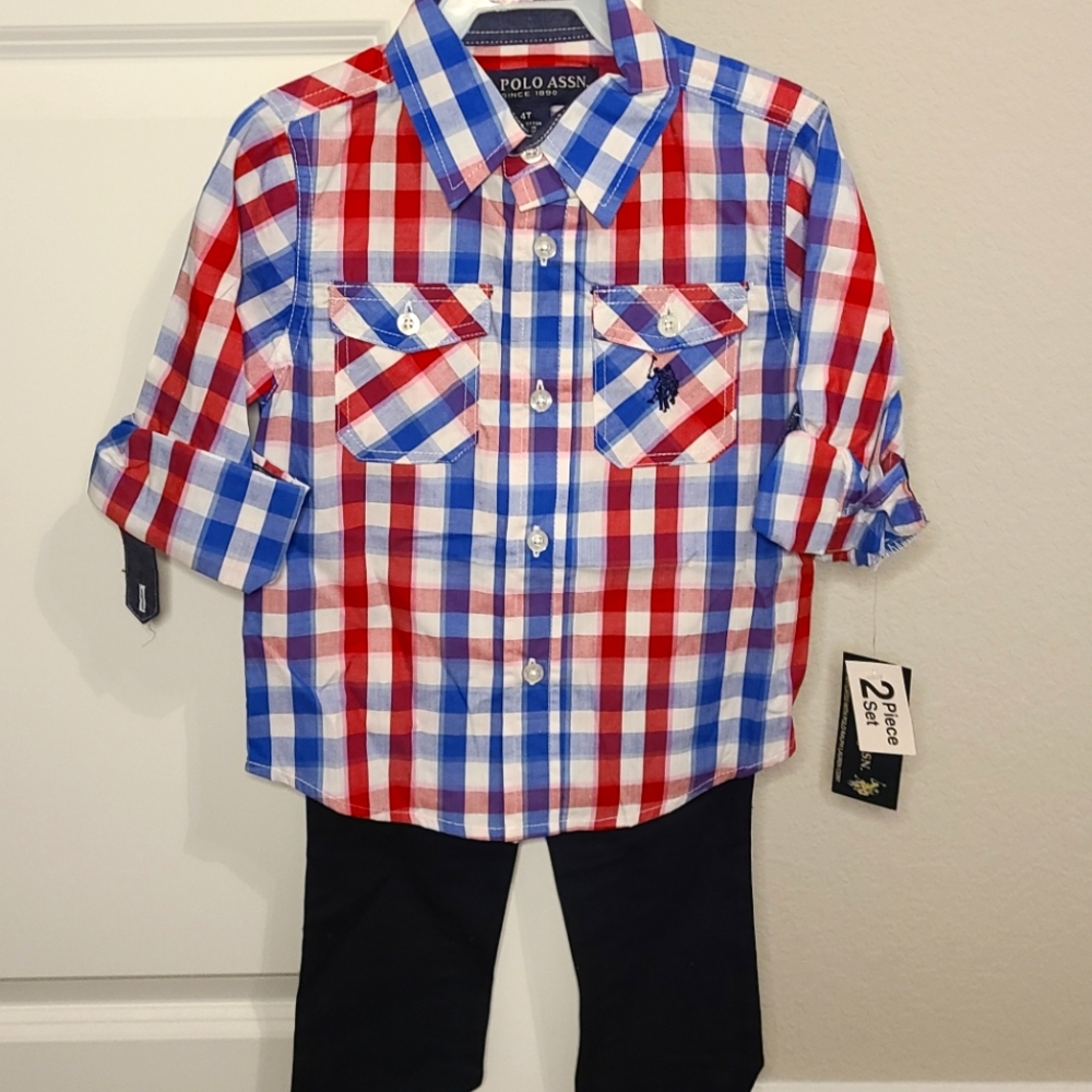 U.S. Polo 2 piece Matching Set size 4T